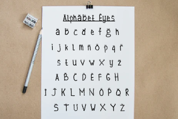 Alphabet Eyes: A Playful Decorative Font for Bold Branding