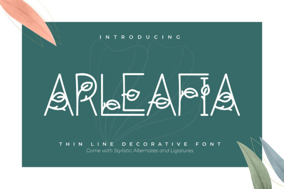 Arleafia: A Delicate Decorative Font for Branding