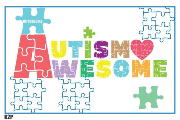 Autism Awesome: A Bold Decorative Font for Web Headers