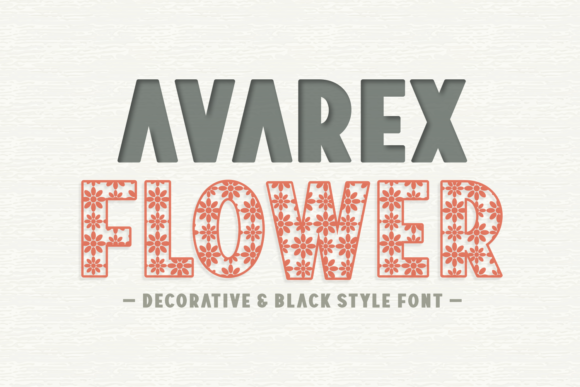 Avarex Flower: A Vibrant Typeface for Small Business Branding