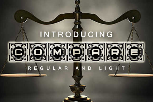 Compare: A Unique Decorative Font for Bold Branding