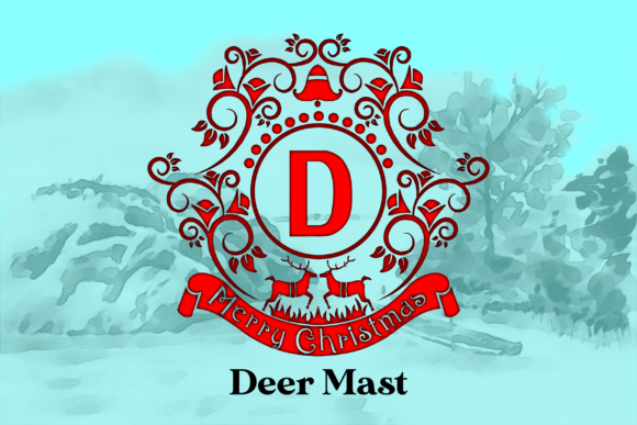 Deer Mast: A Festive Monogram Font for Brand Identity