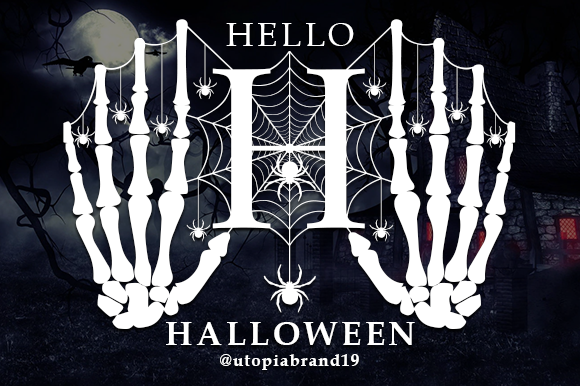 Designing Spooky Brand Identity with Hello Halloween Monogram Font