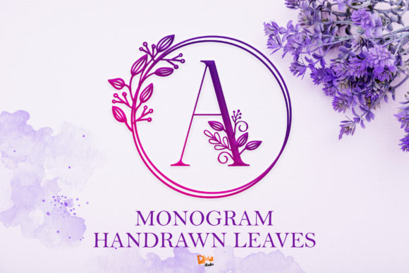 Elevate Web Design with Monogram Handrawn Leaves Font