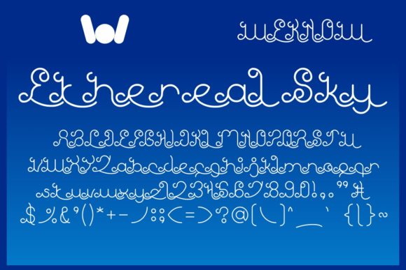 Ethereal Sky: A Decorative Font for Handmade Brands