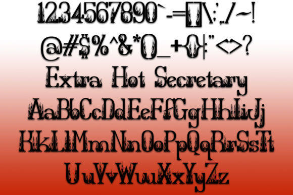 Extra Hot Secretary: A Fiery Display Font for Web Design