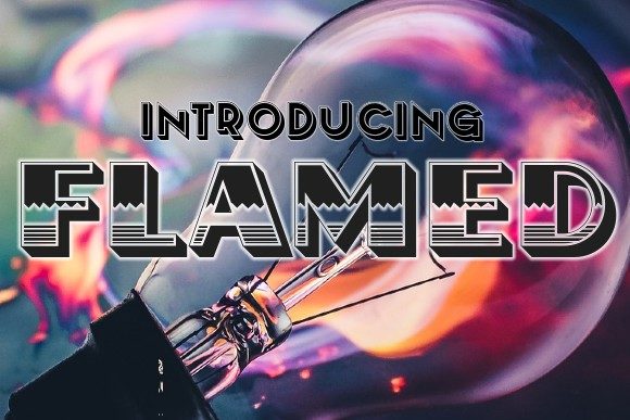 Flamed: A Festive Display Font for Digital Branding