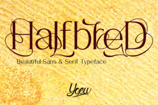 HalfbreD: A Versatile Decorative Font for Modern Branding