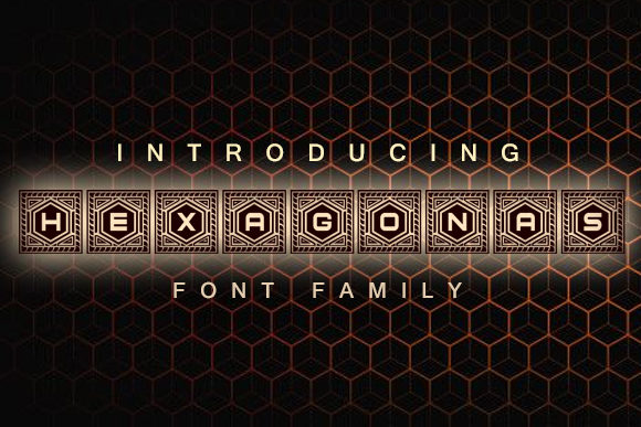 Hexagonas: A Distinctive Decorative Font for Editorial Design