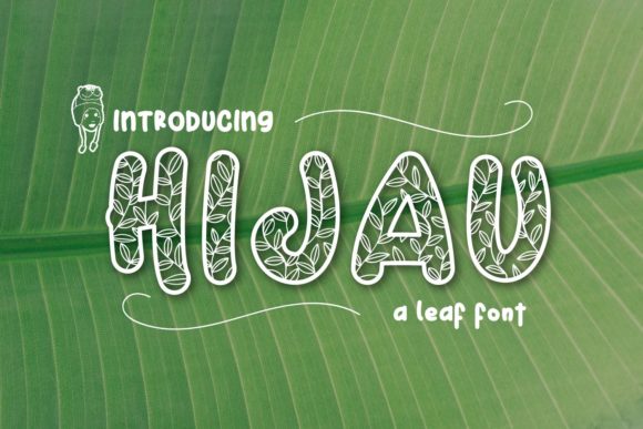 Hijau: A Chunky Decorative Font for Editorial Design