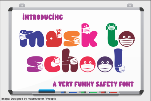 Mask to School: A Playful Decorative Font for Crafters
