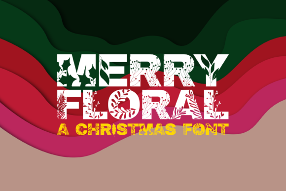 Merry Floral: A Festive Typeface for Small Business Branding