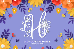 Monogram Daisy: The Perfect Decorative Font for Crafters