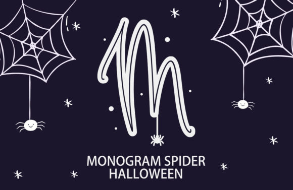 Monogram Spider Halloween: The Perfect Spooky Typeface for Crafts