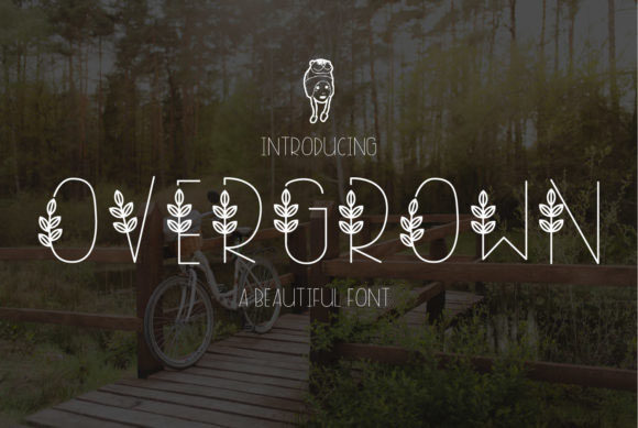 Overgrown: A Monoline Typeface for Spring Campaigns