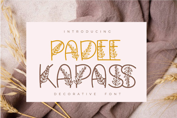 Padee Kapass: The Organic Decorative Font for Makers