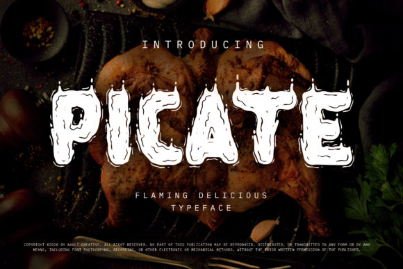 Picate: A Unique Decorative Font for Bold Branding