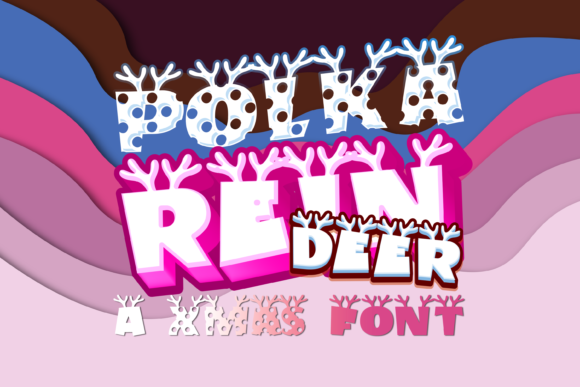 Polka Reindeer: A Playful Decorative Font for Web Design