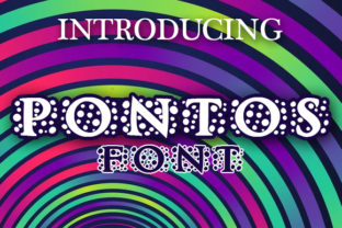 Pontos: A Charming Decorative Font for Makers