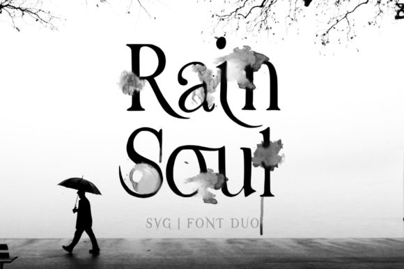 Rain Soul: A Melancholic Display Font for Editorial Design