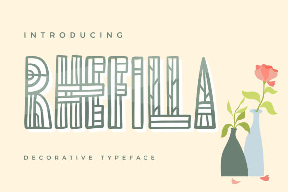 Rhefilla: A Decorative Typeface for Editorial Identity