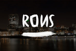 Rons Typeface: A Stiff Brush Font for Editorial Design