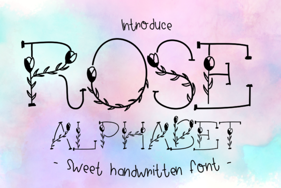 Rose Alphabet: A Decorative Font for Campaign Visuals