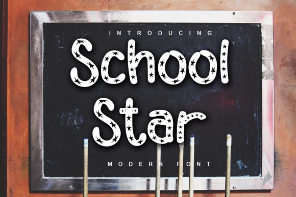 School Star: The Perfect Decorative Font for Crafters