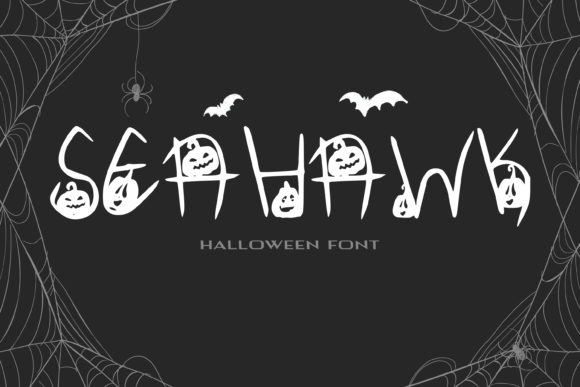 Seahawk: A Quirky Decorative Font for Halloween Typography