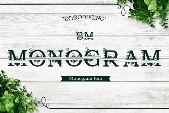 SM Monogram: A Floral Typeface for Modern Web Design
