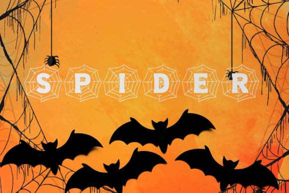 Spider Monogram: A Spooky Decorative Font for Branding