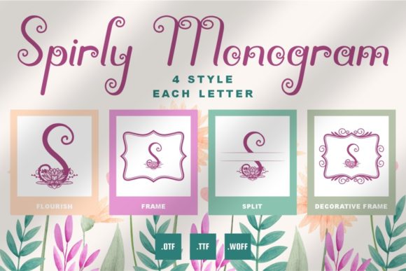 Spirly Monogram: A Decorative Font for Stronger Branding