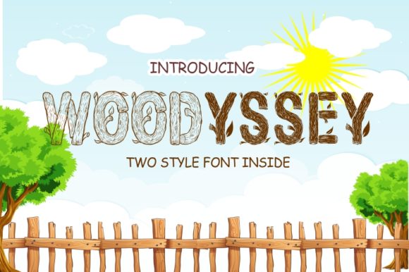 Woodyssey: A Quirky Decorative Font for Editorial Design